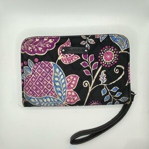 Retired Vera Bradley Zip-Around Wristlet #15381-284 (Alpine Floral)